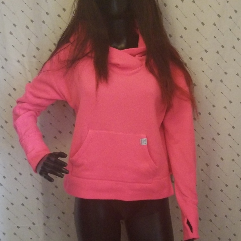 Victoria's secret hot pink hoodie XS